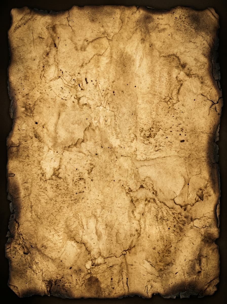 Vintage burned parchment paper